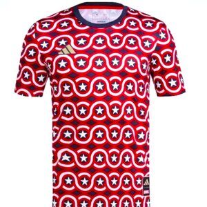 NWT Men's Adidas X Marvel Captain America Aeroready Soccer Jersey, Size Medium